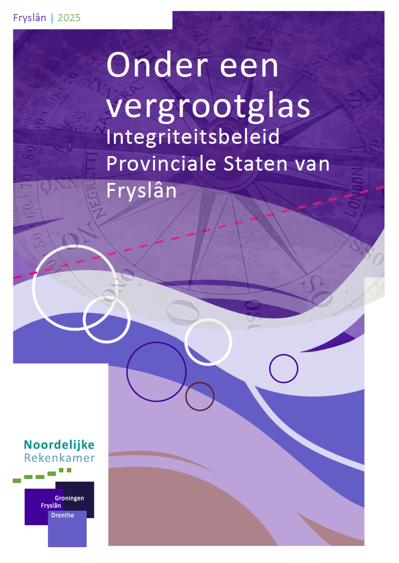 Voorblad van onderzoeksrapport Onder een vergrootglas - Integriteitsbeleid - Provinciale Staten Fryslân