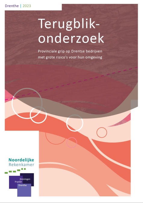 Voorblad rapport Terugblikonderzoek: provinciale grip op bedrijven met grote risico's voor hun omgeving, Drenthe, 2023